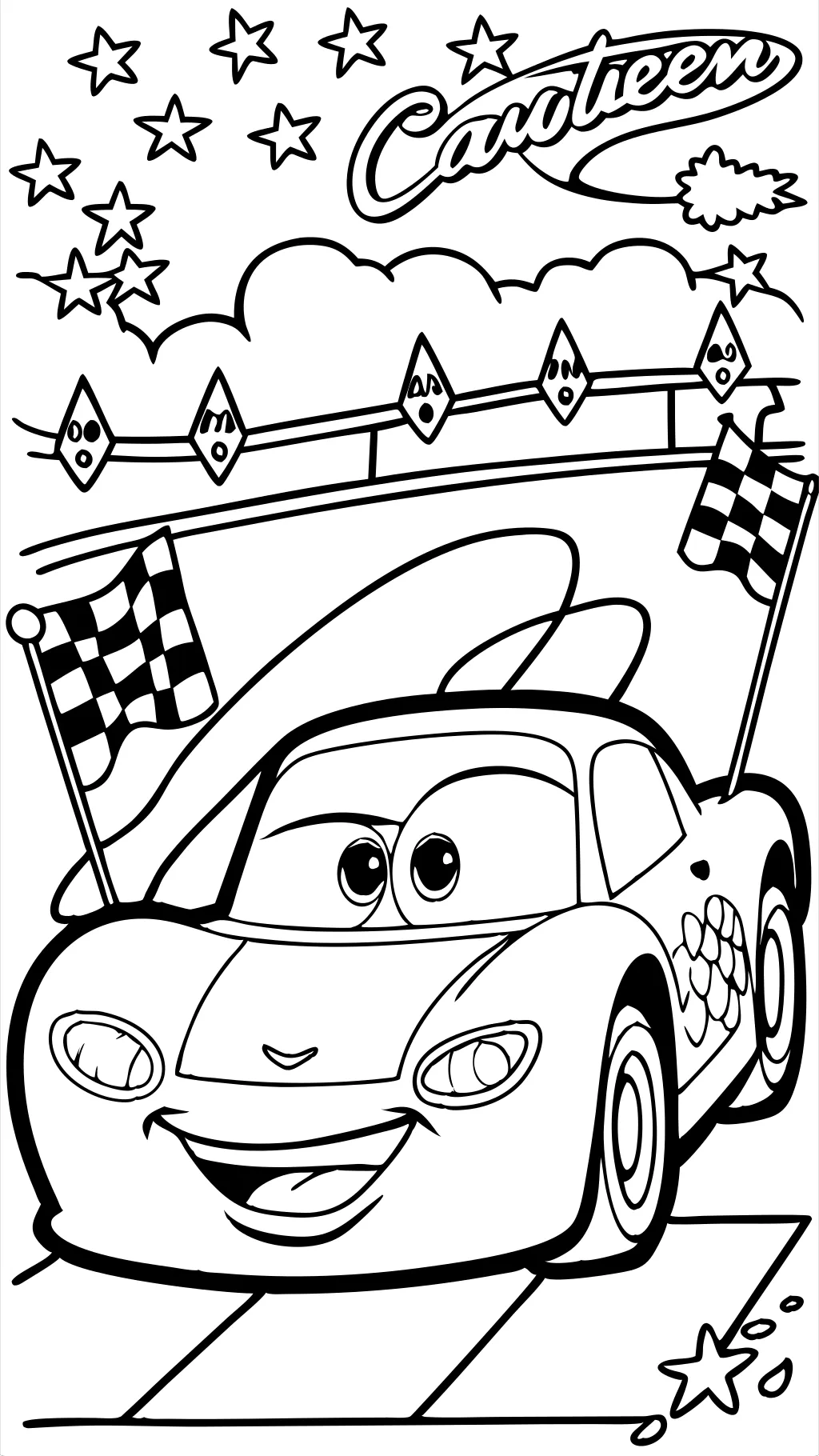 Lightning McQueen para colorear